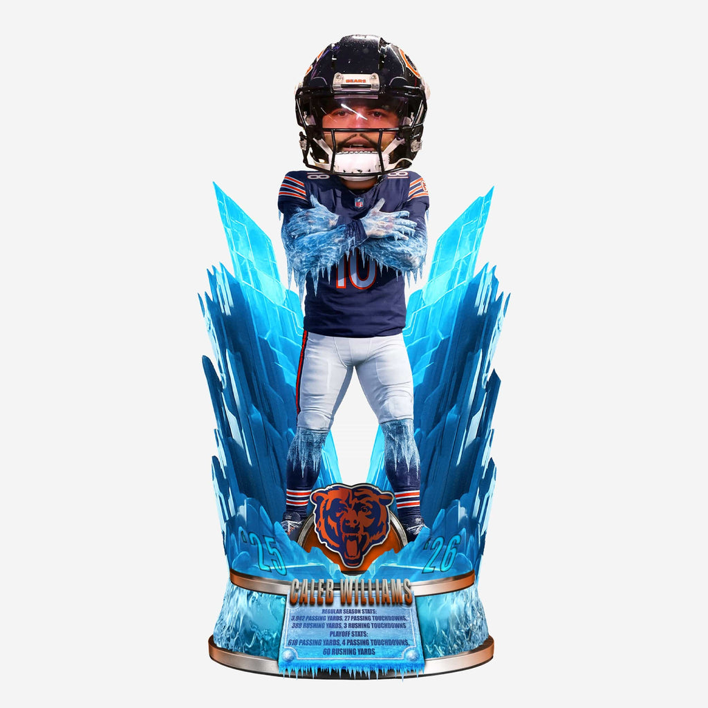Caleb Williams Chicago Bears Ice Celebration Bobblehead