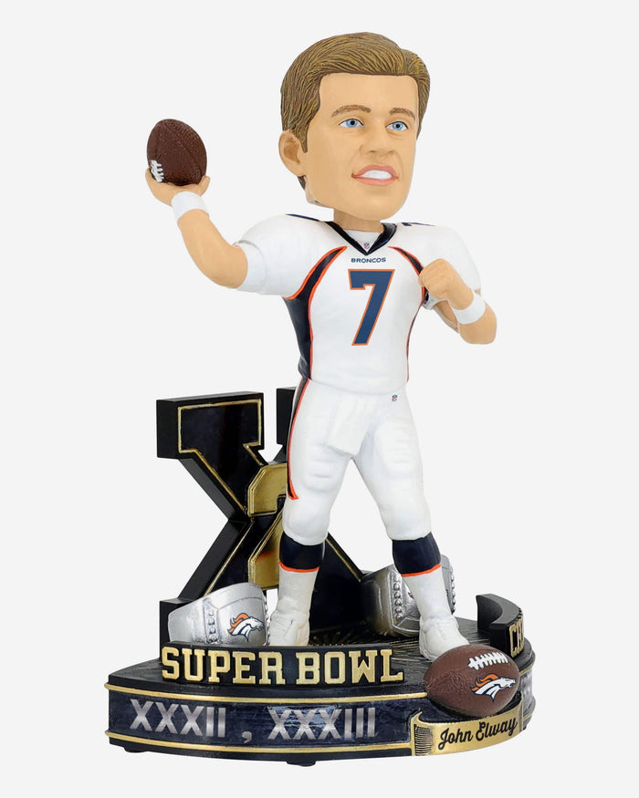 John Elway Denver Broncos 2x Super Bowl Champion Bobblehead FOCO - FOCO.com