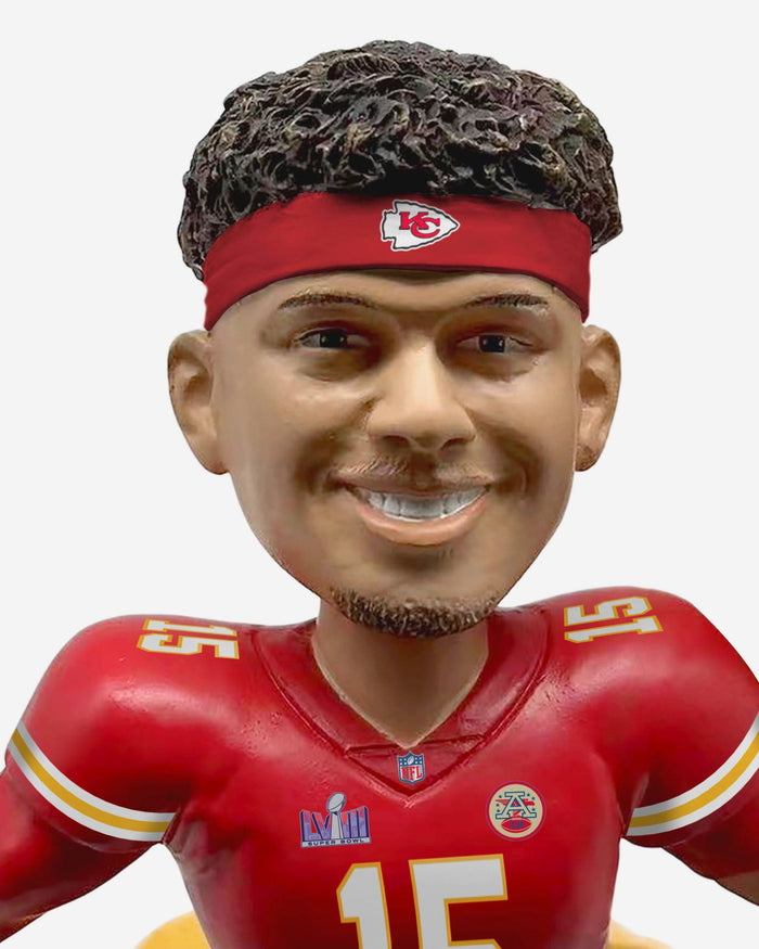 Patrick Mahomes & Travis Kelce Kansas City Chiefs 3x Super Bowl LVIII Champions Dual Bobblehead FOCO - FOCO.com