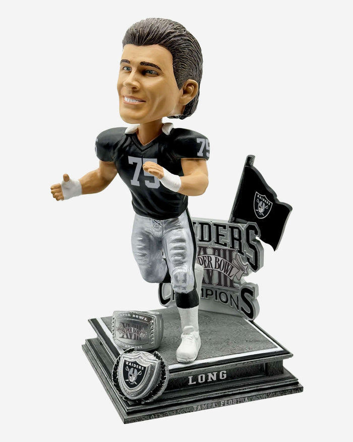 Howie Long Las Vegas Raiders Super Bowl XVIII Champions 40th Anniversary Bobblehead FOCO - FOCO.com