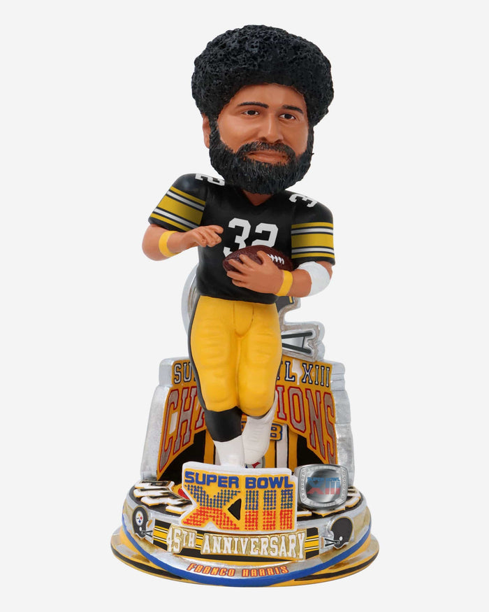 Franco Harris Pittsburgh Steelers Super Bowl XIII Champions 45th Anniversary Bobblehead FOCO - FOCO.com