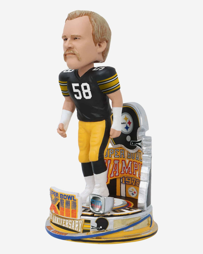 Jack Lambert Pittsburgh Steelers Super Bowl XIII Champions 45th Anniversary Bobblehead FOCO - FOCO.com