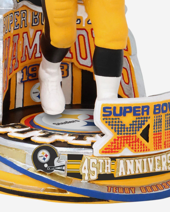 Terry Bradshaw Pittsburgh Steelers Super Bowl XIII Champions 45th Anniversary Bobblehead FOCO - FOCO.com