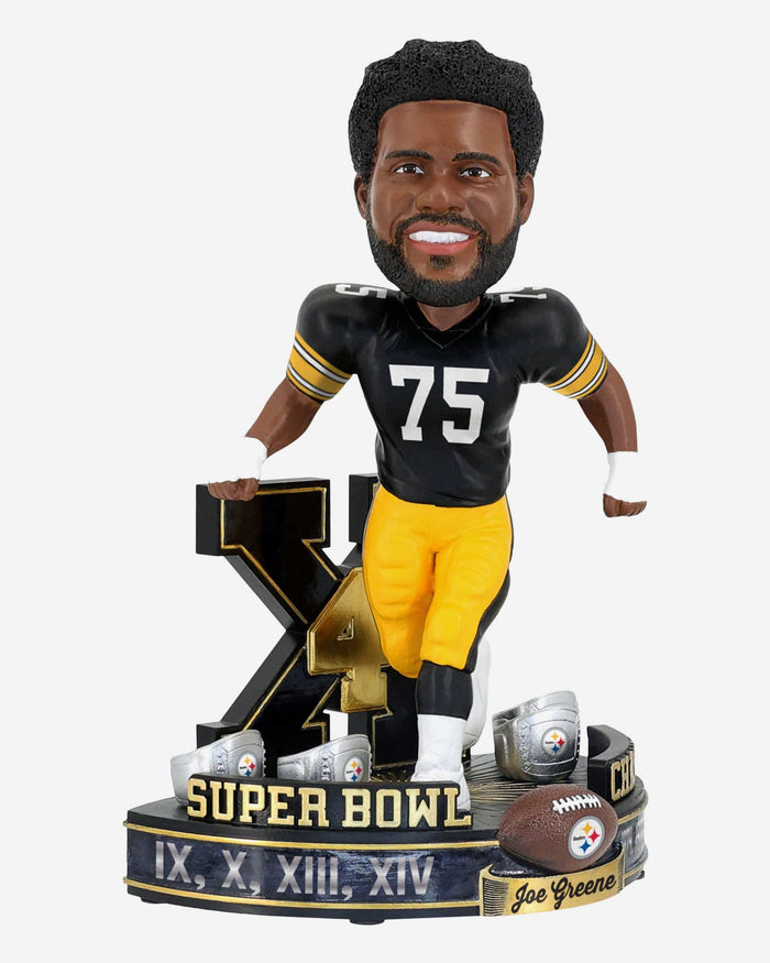 Joe Greene Pittsburgh Steelers 4x Super Bowl Champion Bobblehead FOCO - FOCO.com