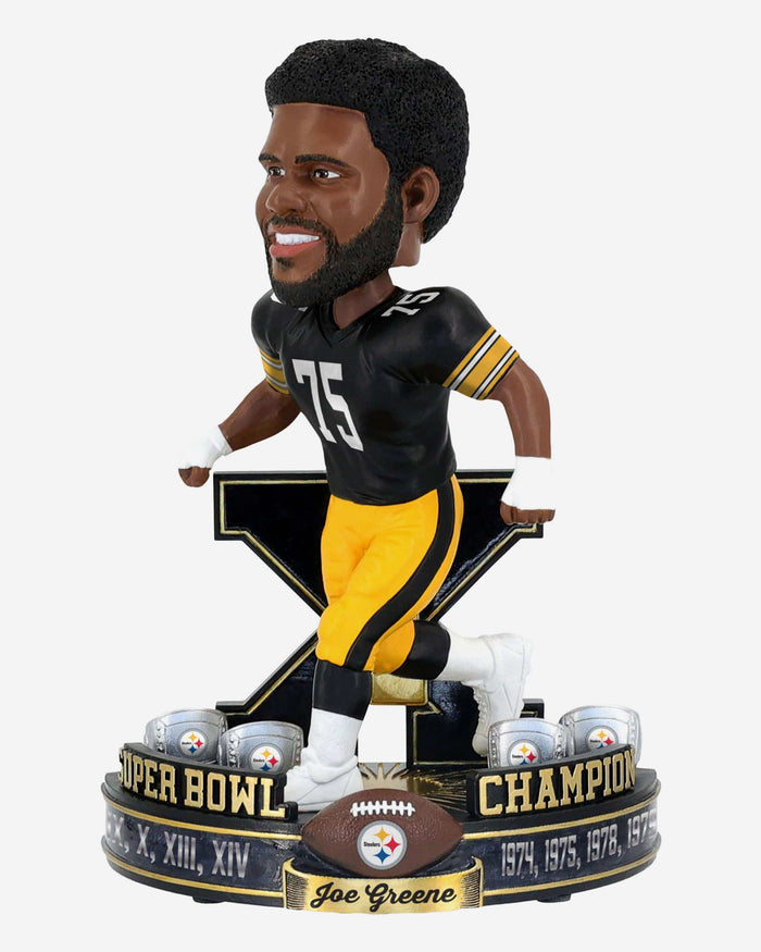 Joe Greene Pittsburgh Steelers 4x Super Bowl Champion Bobblehead FOCO - FOCO.com