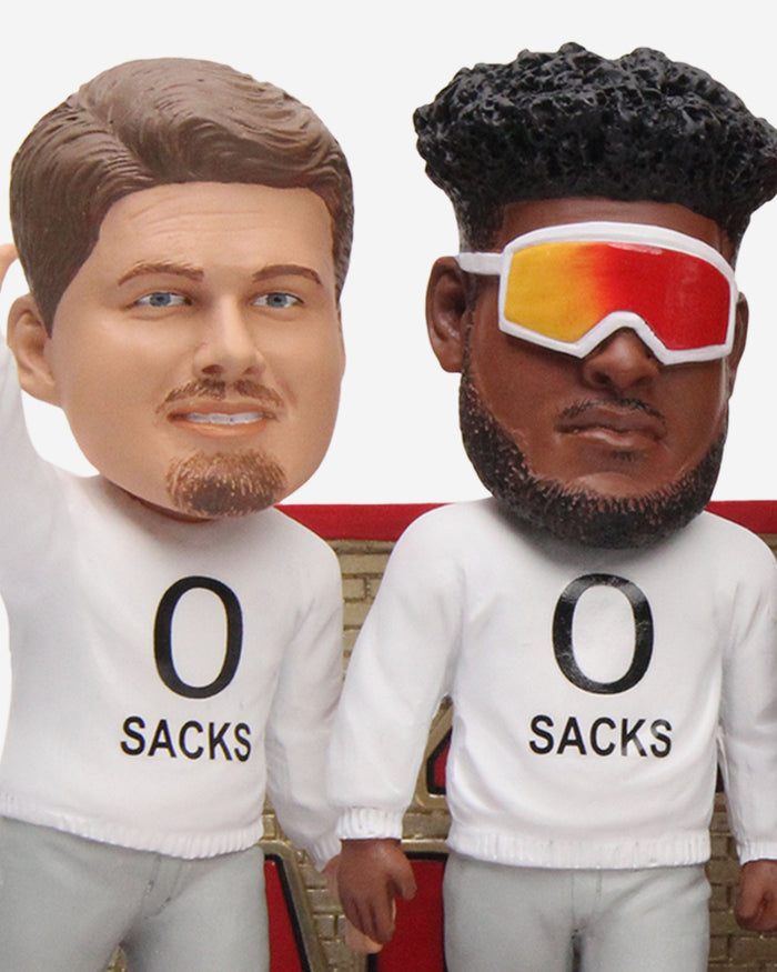 Kansas City Chiefs Super Bowl LVII Champions Offensive Line Zero Sacks Mini Bobblehead Scene FOCO - FOCO.com