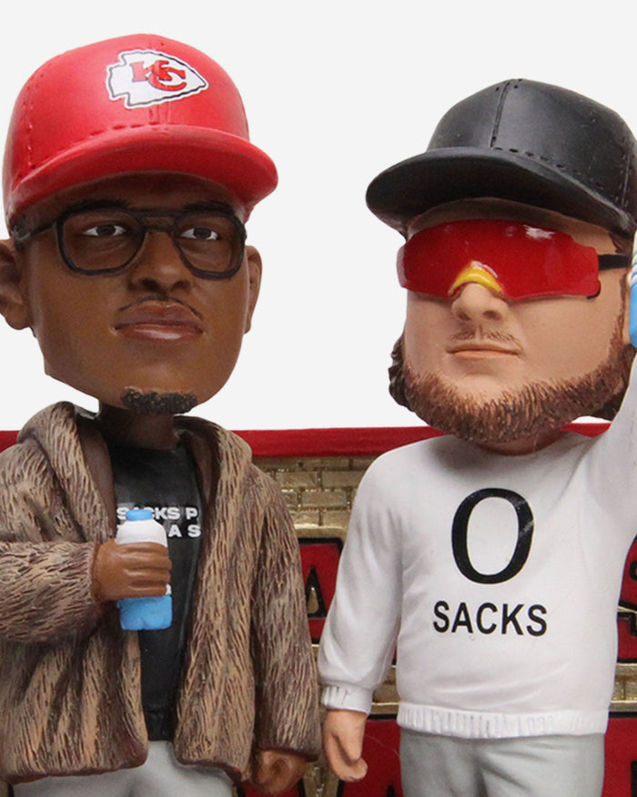 Kansas City Chiefs Super Bowl LVII Champions Offensive Line Zero Sacks Mini Bobblehead Scene FOCO - FOCO.com