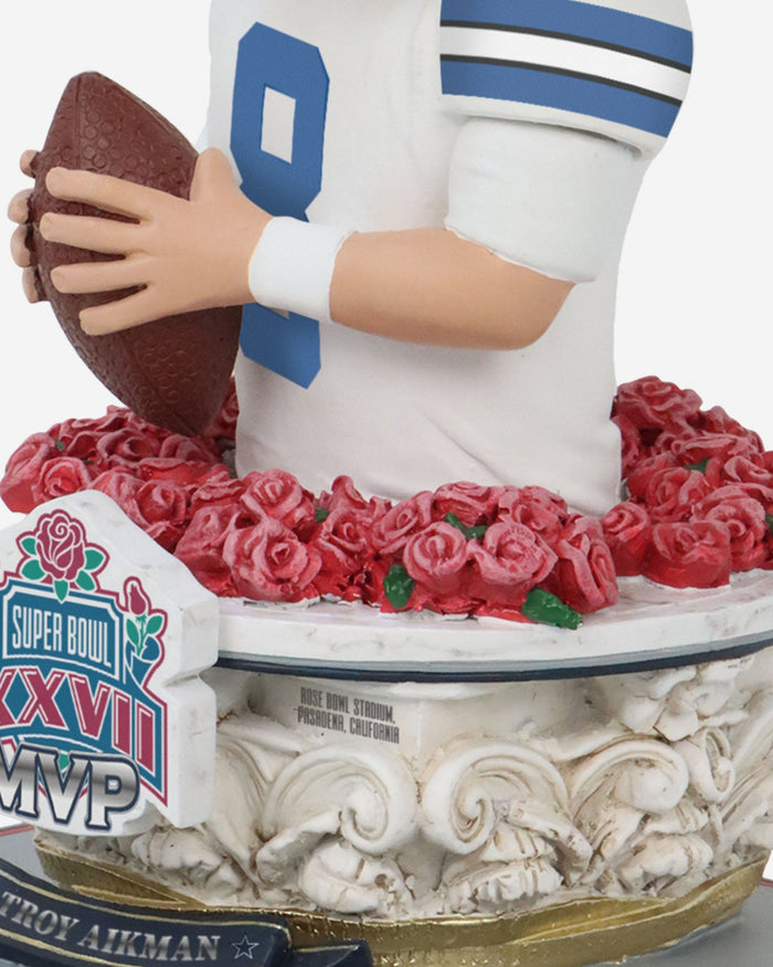 Troy Aikman Dallas Cowboys Super Bowl XXVII MVP Bust Bighead Bobblehead FOCO - FOCO.com