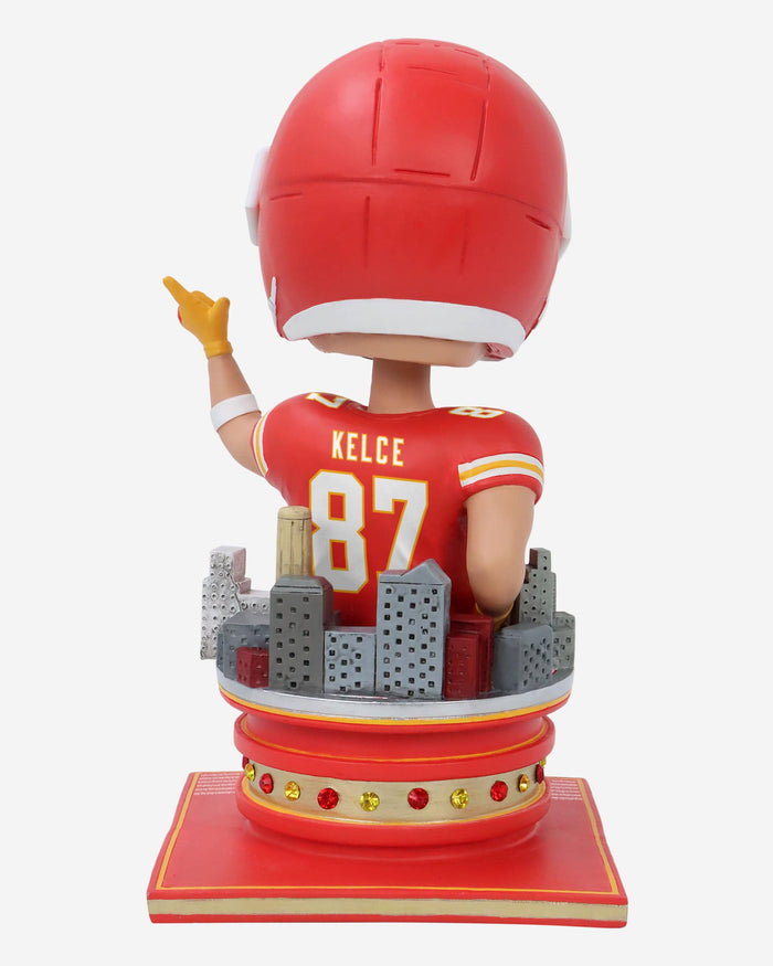 Travis Kelce Kansas City Chiefs Bust Bighead Bobblehead FOCO - FOCO.com