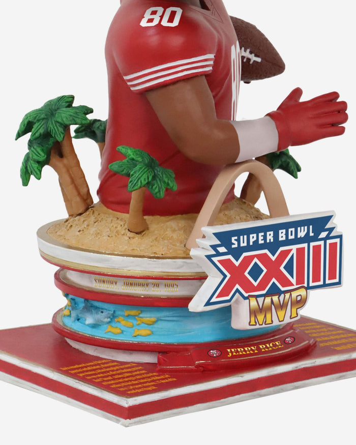 Jerry Rice San Francisco 49ers Super Bowl XXIII MVP Bust Bighead Bobblehead FOCO - FOCO.com