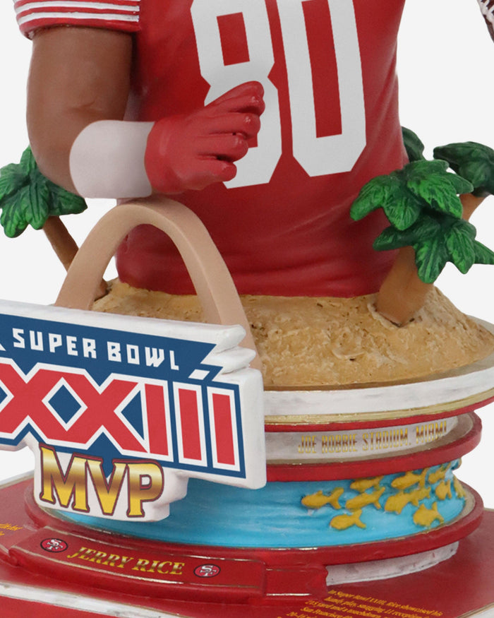 Jerry Rice San Francisco 49ers Super Bowl XXIII MVP Bust Bighead Bobblehead FOCO - FOCO.com