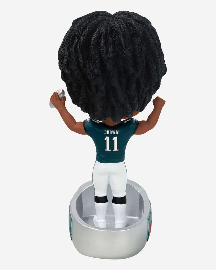 AJ Brown Philadelphia Eagles Super Bowl LIX Champions Ring Base Bighead Bobblehead FOCO - FOCO.com