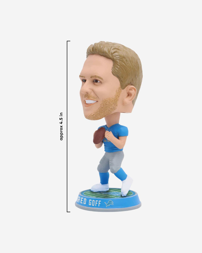 Jared Goff Detroit Lions Retro Uniform Field Stripe Mini Bighead Bobblehead FOCO - FOCO.com