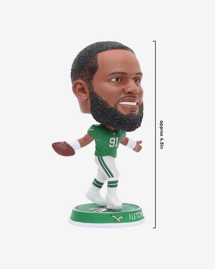 Fletcher Cox Philadelphia Eagles Kelly Green Uniform Field Stripe Mini Bighead Bobblehead FOCO - FOCO.com