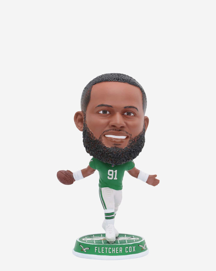 Fletcher Cox Philadelphia Eagles Kelly Green Uniform Field Stripe Mini Bighead Bobblehead FOCO - FOCO.com