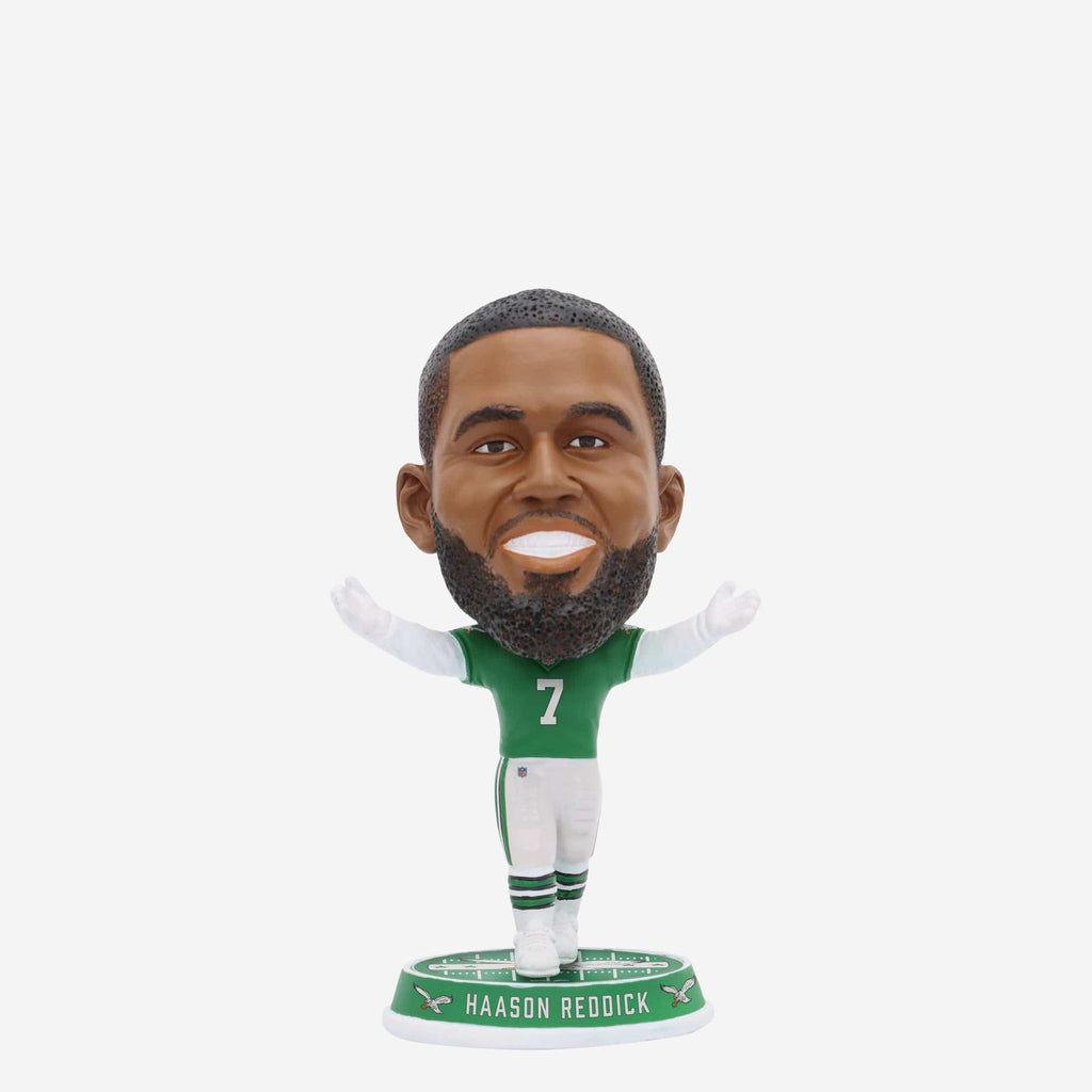 Haason Reddick Philadelphia Eagles Kelly Green Uniform Field Stripe Mini Bighead Bobblehead FOCO - FOCO.com