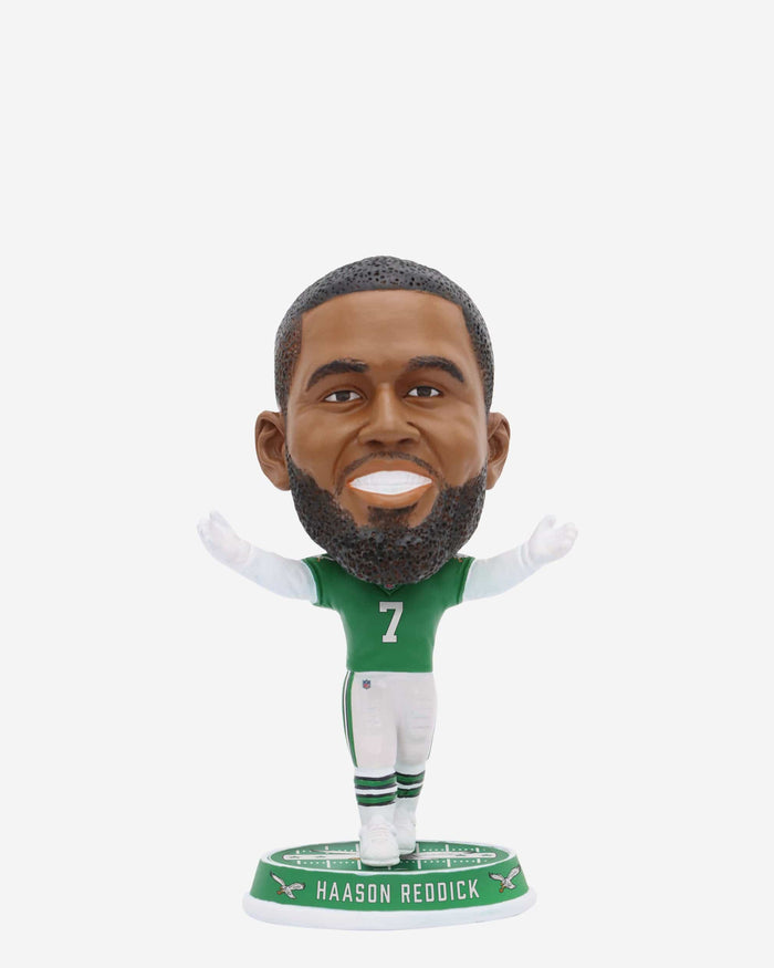 Haason Reddick Philadelphia Eagles Kelly Green Uniform Field Stripe Mini Bighead Bobblehead FOCO - FOCO.com