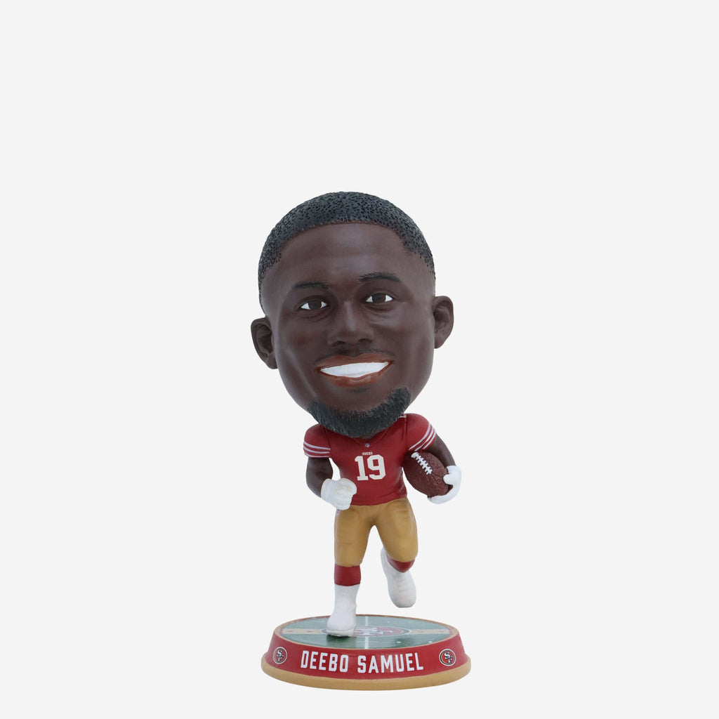 Deebo Samuel San Francisco 49ers Field Stripe Mini Bighead Bobblehead FOCO - FOCO.com