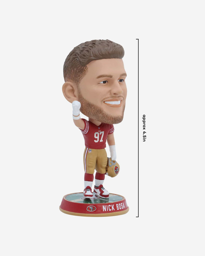 Nick Bosa San Francisco 49ers Field Stripe Mini Bighead Bobblehead FOCO - FOCO.com