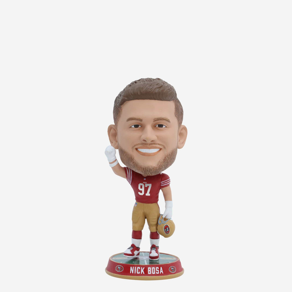 Nick Bosa San Francisco 49ers Field Stripe Mini Bighead Bobblehead FOCO - FOCO.com