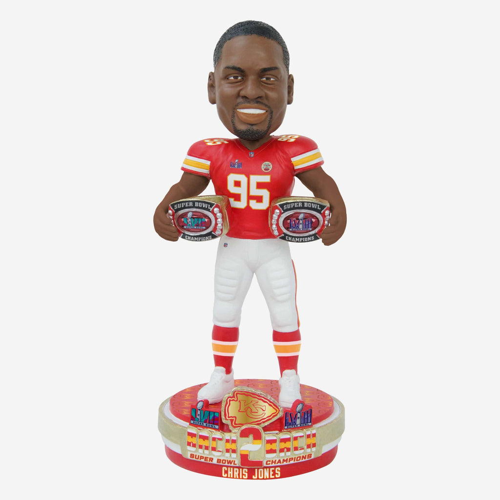 Chris Jones Kansas City Chiefs Super Bowl LVIII Champions Bobblehead FOCO - FOCO.com