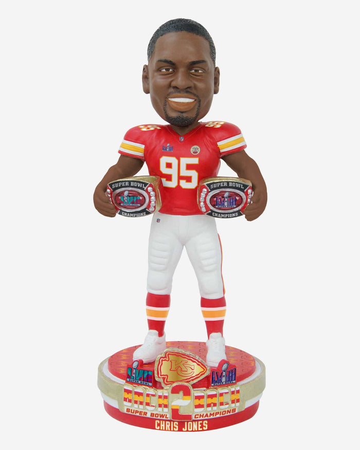 Chris Jones Kansas City Chiefs Super Bowl LVIII Champions Bobblehead FOCO - FOCO.com