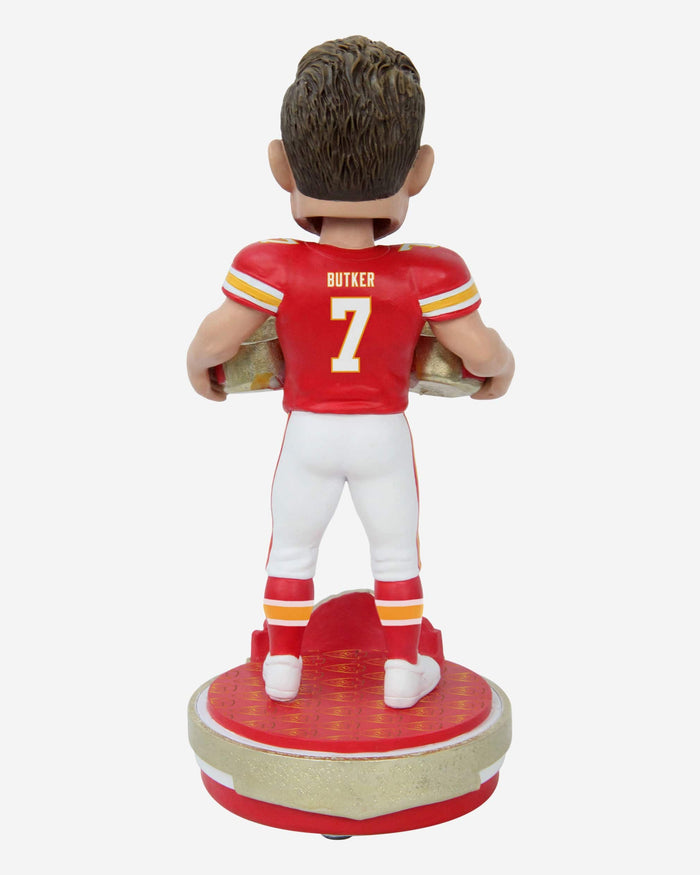 Harrision Butker Kansas City Chiefs Super Bowl LVIII Champions Bobblehead FOCO - FOCO.com
