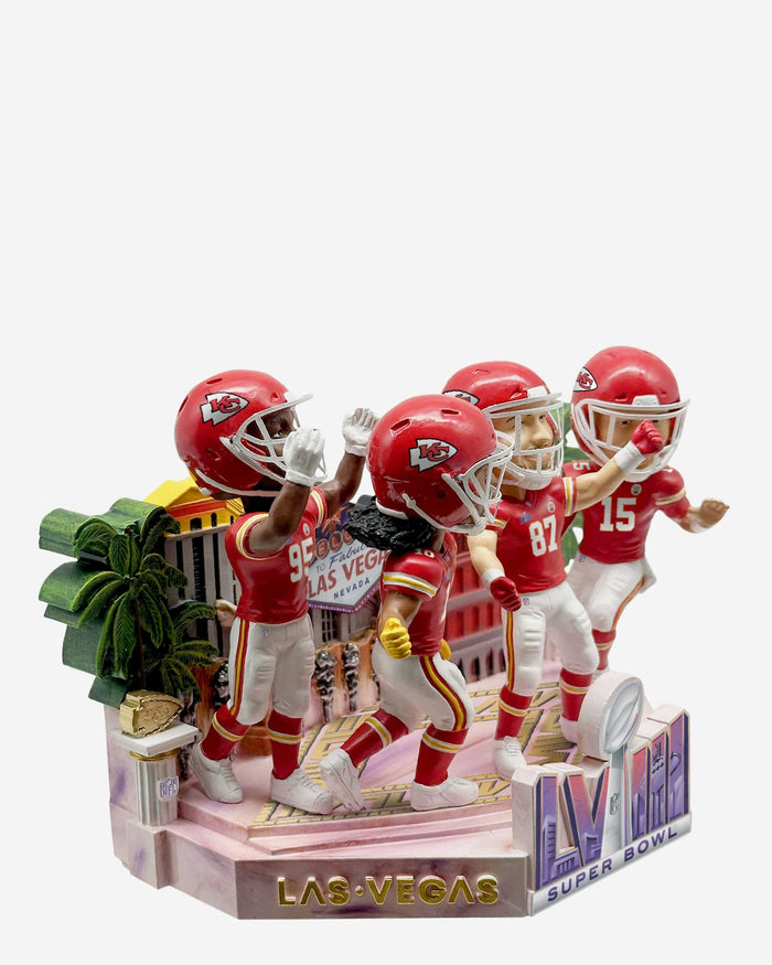 Kansas City Chiefs Super Bowl LVIII Champions Mini Bobblehead Scene FOCO - FOCO.com