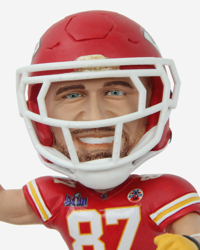 Patrick Mahomes & Mecole Hardman & Travis Kelce Kansas City Chiefs Super Bowl LVIII Triple Bobblehead FOCO - FOCO.com