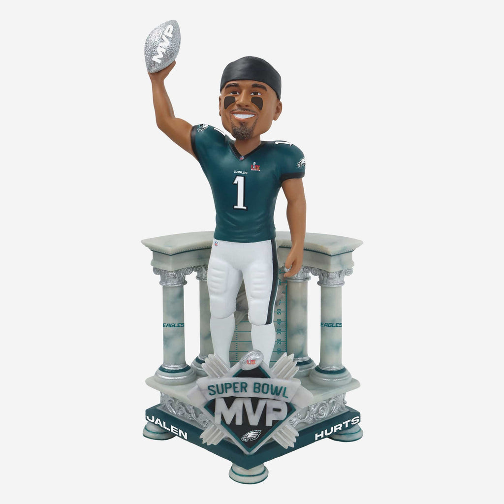 Jalen Hurts Philadelphia Eagles Super Bowl LIX Champions Celebration MVP Bobblehead FOCO - FOCO.com