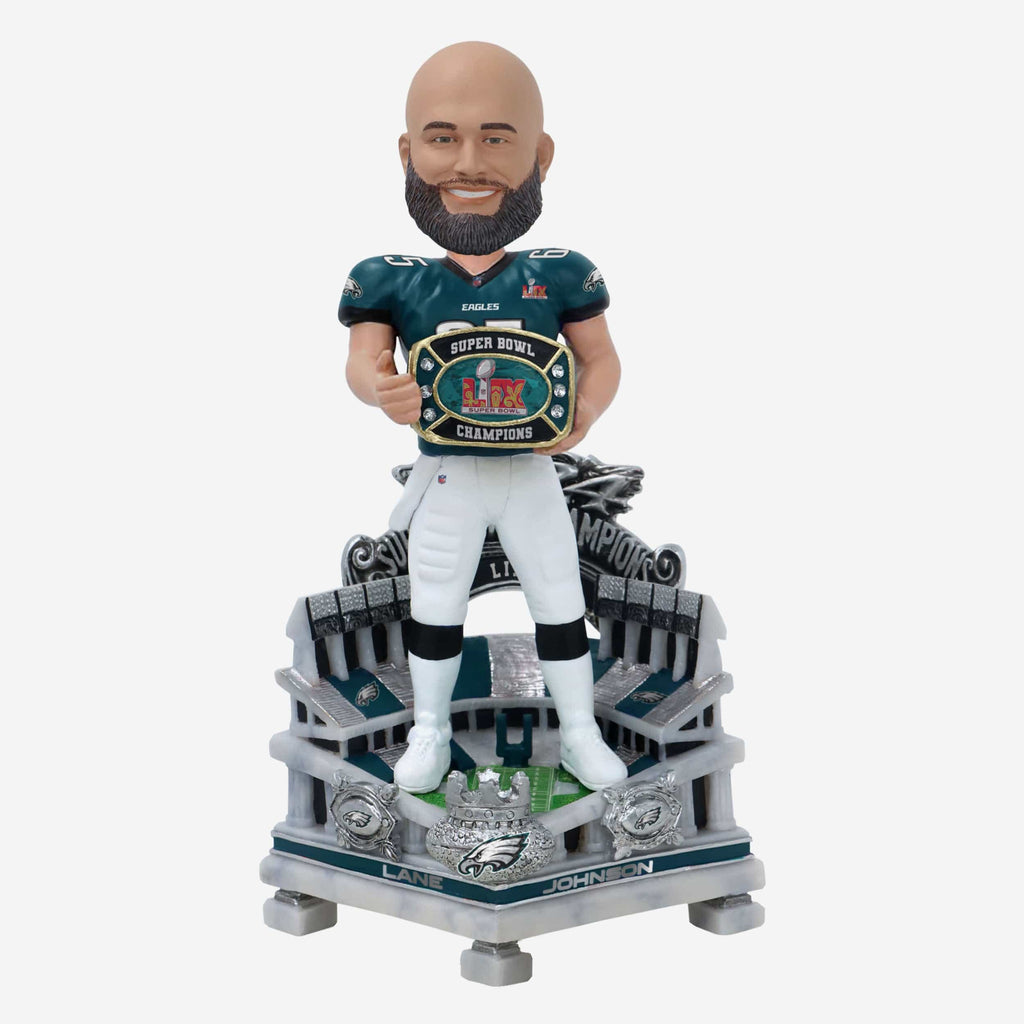 Lane Johnson Philadelphia Eagles Super Bowl LIX Champions Celebration Bobblehead FOCO - FOCO.com