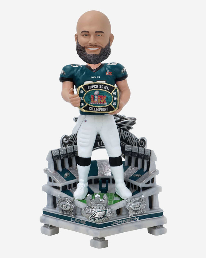 Lane Johnson Philadelphia Eagles Super Bowl LIX Champions Celebration Bobblehead FOCO - FOCO.com