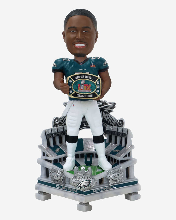 Quinyon Mitchell Philadelphia Eagles Super Bowl LIX Champions Celebration Bobblehead FOCO - FOCO.com