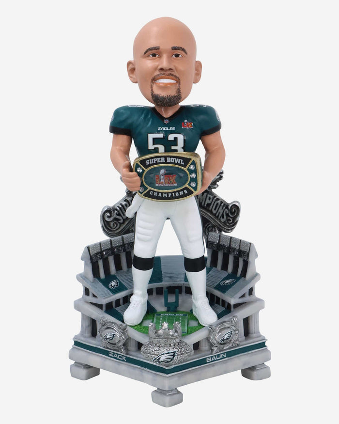 Zack Baun Philadelphia Eagles Super Bowl LIX Champions Celebration Bobblehead FOCO - FOCO.com