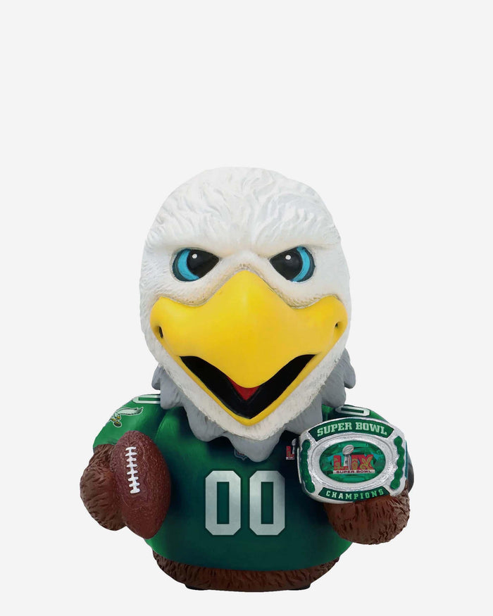 Swoop Philadelphia Eagles Super Bowl LIX Champions Kelly Green Bobble Duck Mascot Mini Bobblehead FOCO - FOCO.com