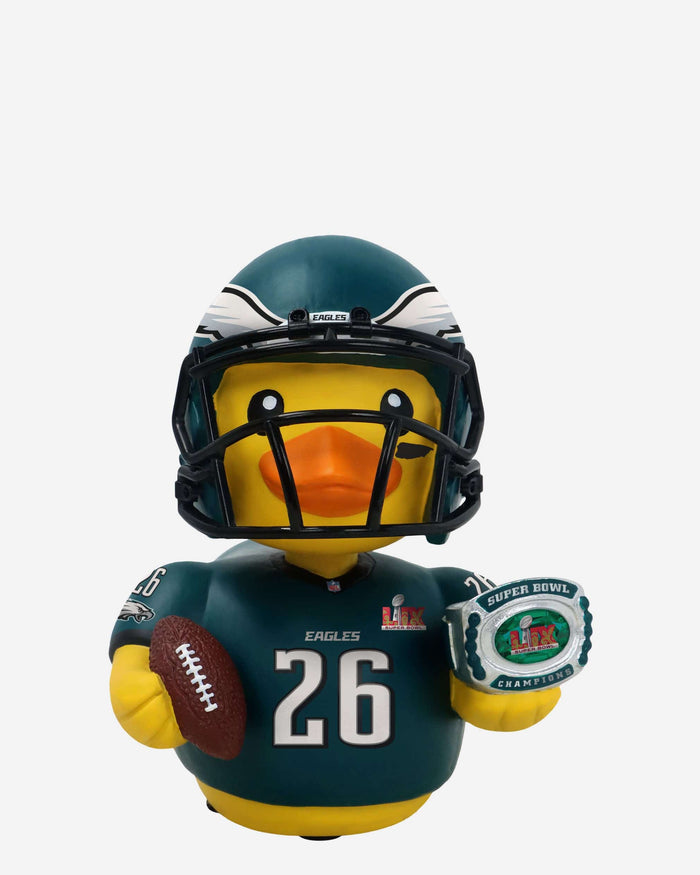 Saquon Barkley Philadelphia Eagles Super Bowl LIX Champions Player Bobble Duck Mini Bobblehead FOCO - FOCO.com