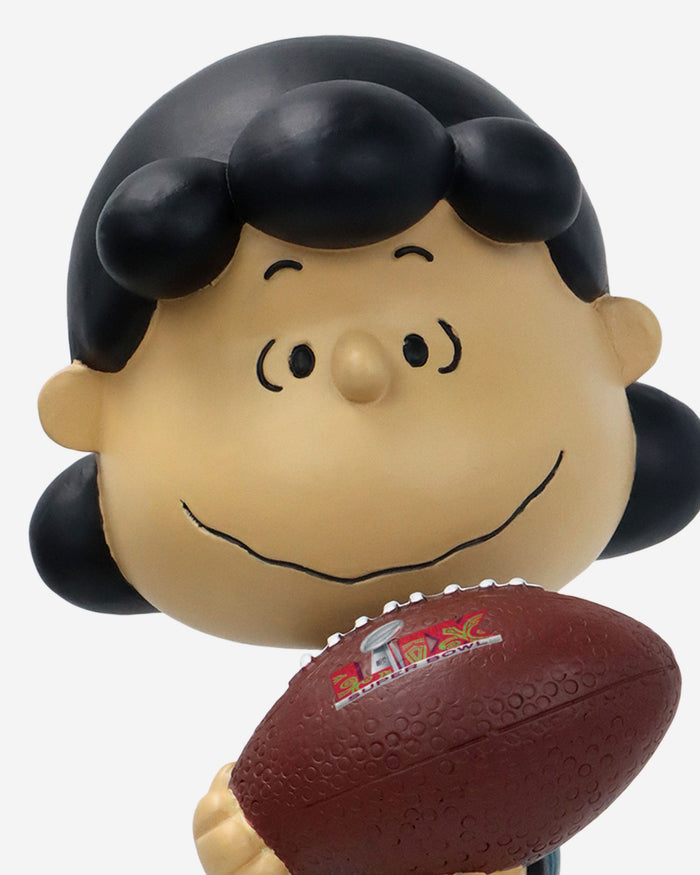 Philadelphia Eagles Lucy Van Pelt Peanuts Super Bowl LIX Champions Ring Bobblehead FOCO - FOCO.com