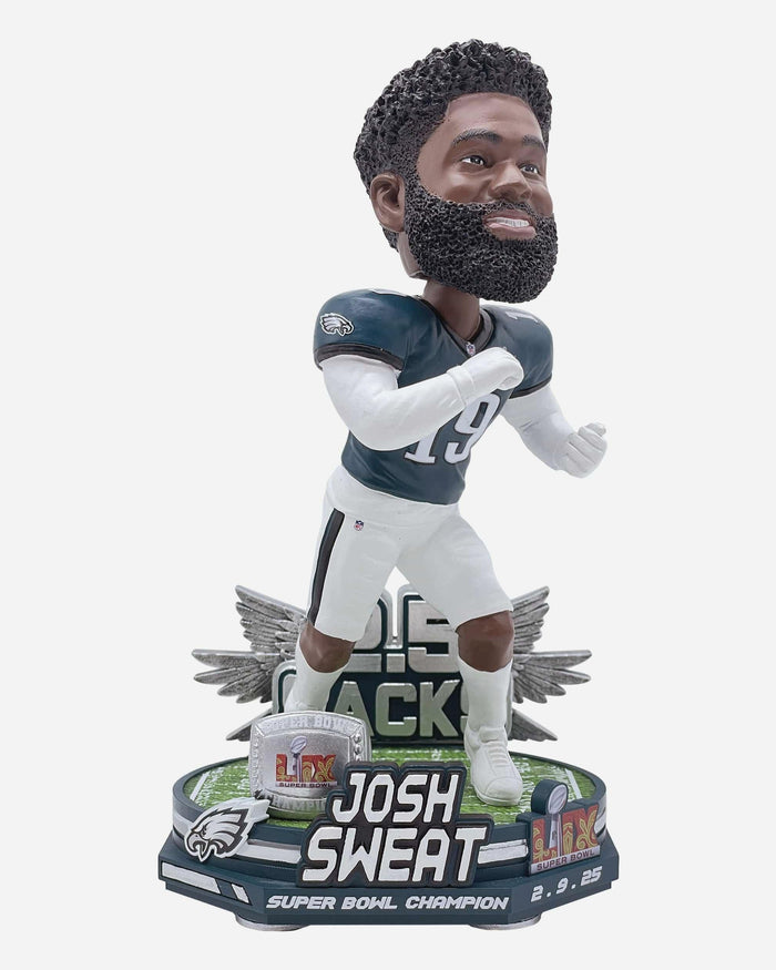 Josh Sweat Philadelphia Eagles Super Bowl LIX Champions Sack Gamebreaker Bobblehead FOCO - FOCO.com
