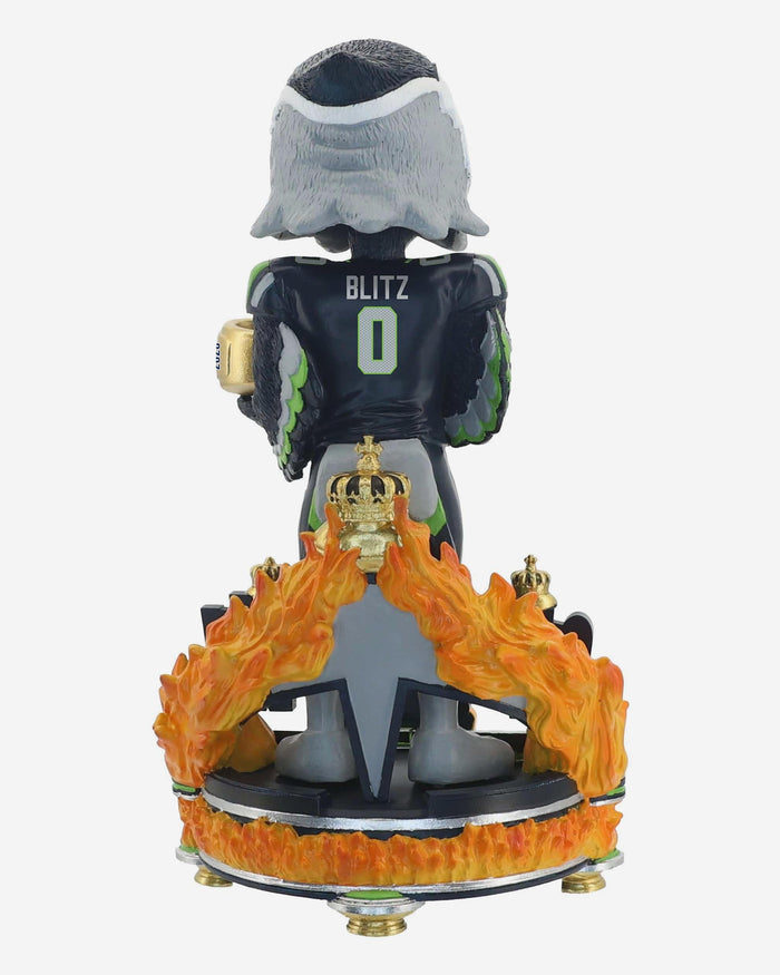 Blitz Seattle Seahawks Super Bowl LX Champions Mascot Celebration Bobblehead FOCO - FOCO.com