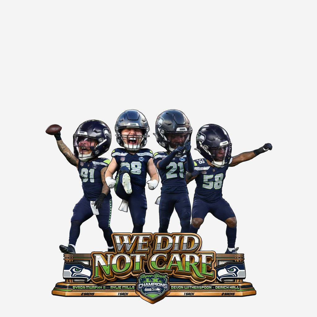 Seattle Seahawks Super Bowl LX Champions Super Bowl Sack Mini Bobblehead Scene