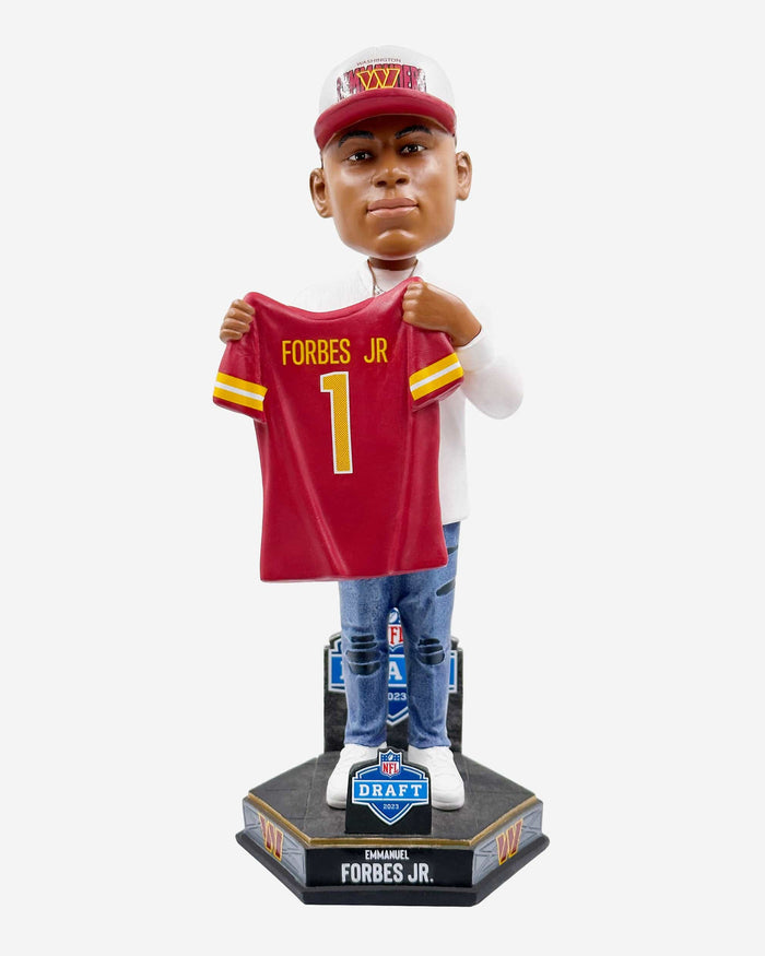 Emmanuel Forbes Washington Commanders 2023 Draft Pick Bobblehead FOCO - FOCO.com