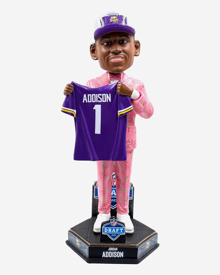 Jordan Addison Minnesota Vikings 2023 Draft Pick Bobblehead FOCO - FOCO.com