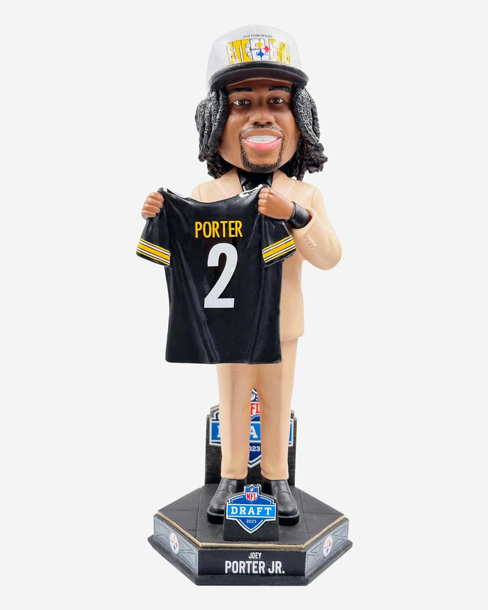 Joey Porter Jr Pittsburgh Steelers 2023 Draft Pick Bobblehead FOCO - FOCO.com