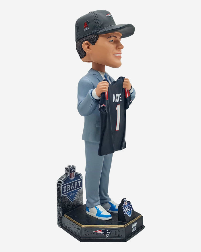 Drake Maye New England Patriots 2024 Draft Pick Bobblehead FOCO - FOCO.com