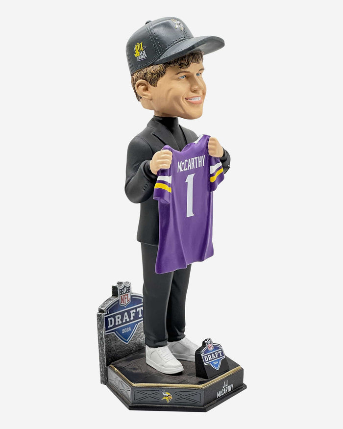 JJ McCarthy Minnesota Vikings 2024 Draft Pick Bobblehead FOCO - FOCO.com