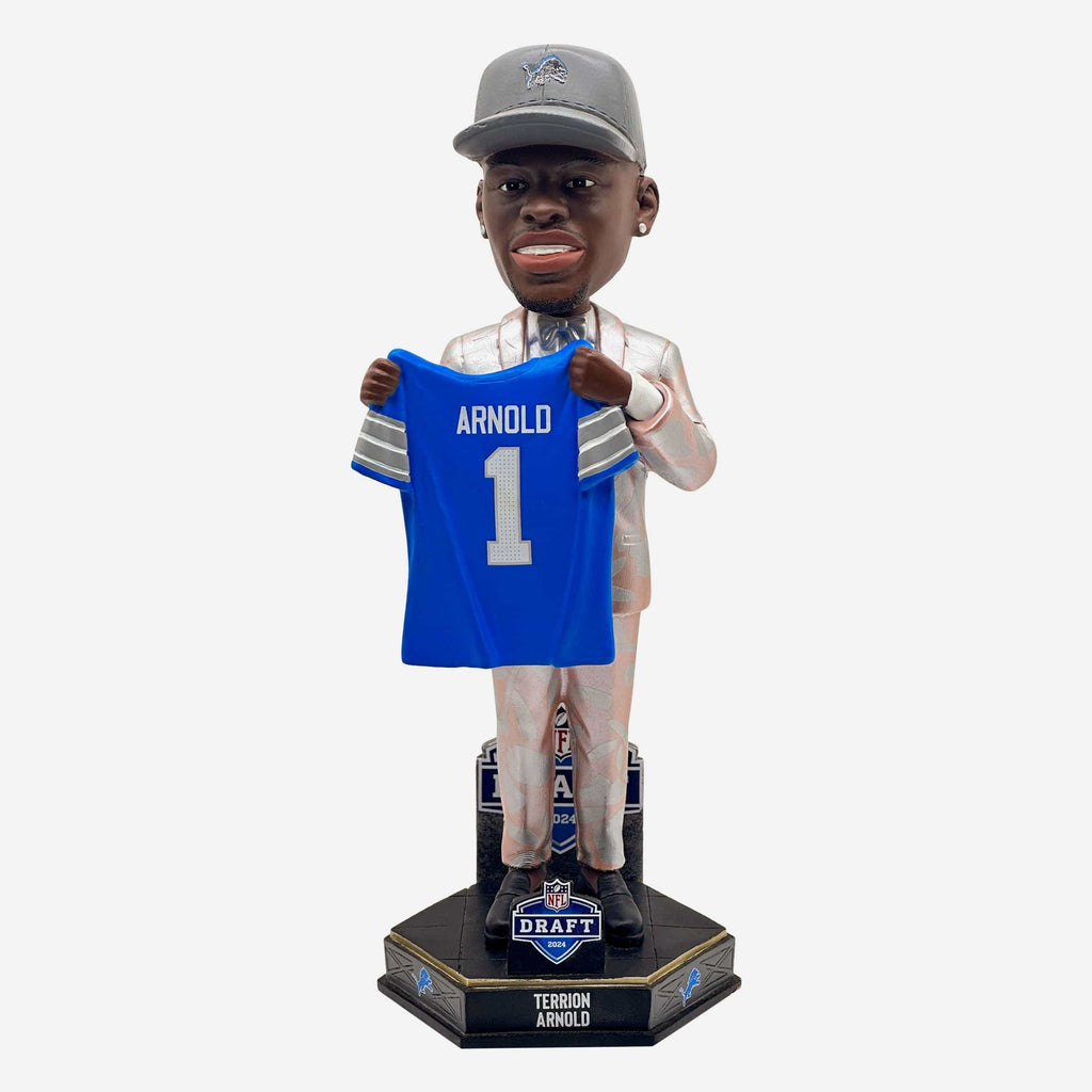 Terrion Arnold Detroit Lions 2024 Draft Pick Bobblehead FOCO - FOCO.com
