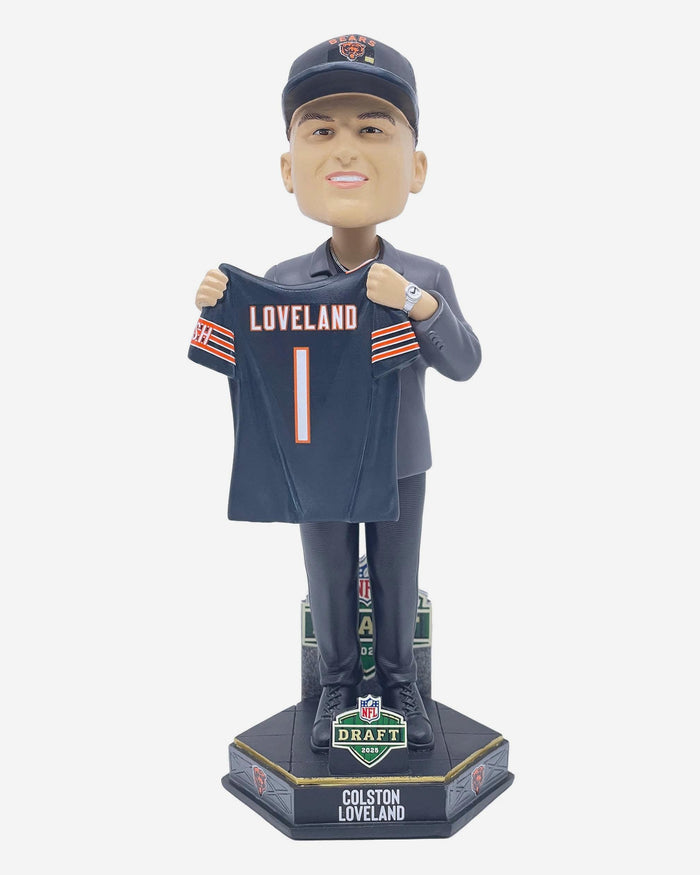 Colston Loveland Chicago Bears 2025 NFL Draft Pick Number 10 Bobblehead FOCO - FOCO.com