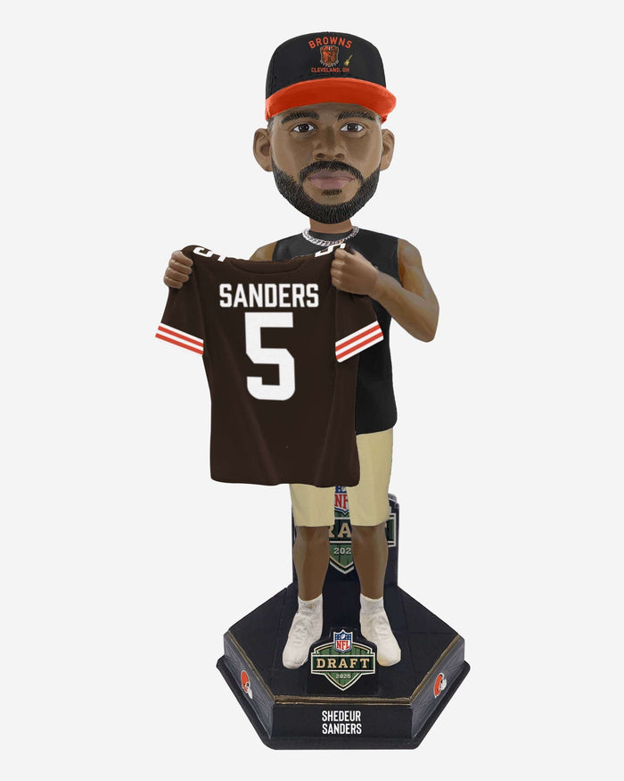 Shedeur Sanders Cleveland Browns 2025 NFL Draft Pick 144 Bobblehead FOCO - FOCO.com