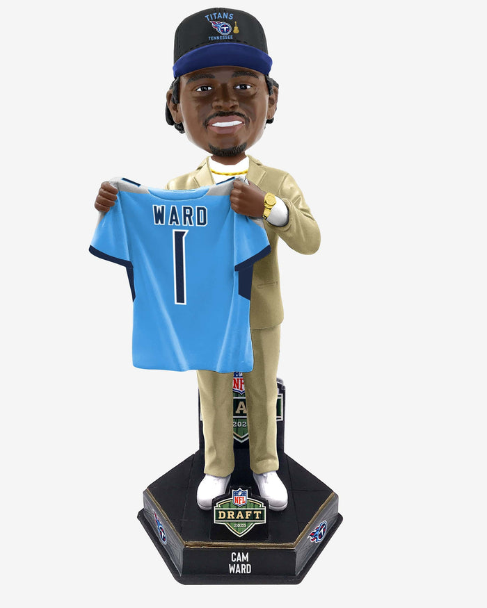 Cam Ward Tennessee Titans 2025 NFL Draft Pick Number 1 Bobblehead FOCO - FOCO.com