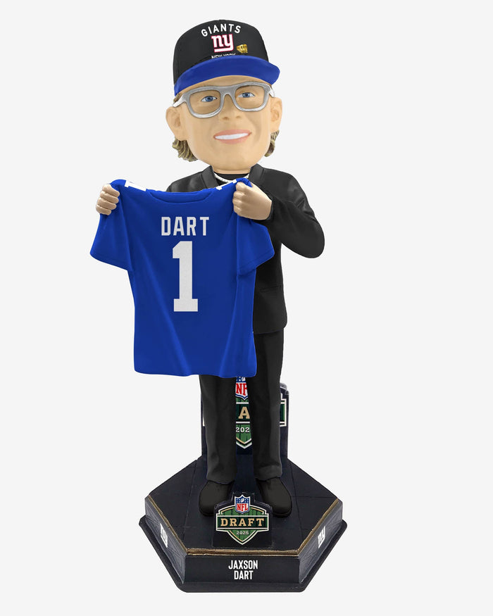 Jaxson Dart New York Giants 2025 NFL Draft Pick Number 25 Bobblehead FOCO - FOCO.com